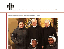 Tablet Screenshot of dienerinnen-christi.de